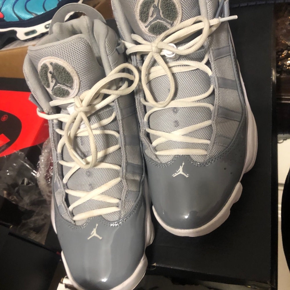 Jordan 6 rings “cool Grey white”